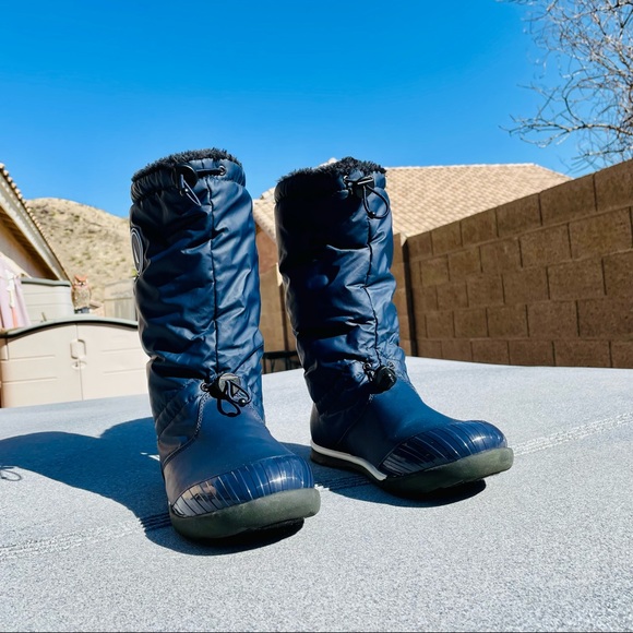 NWOT Nautica Amistead blue warm faux fur winter boots - Picture 6 of 10